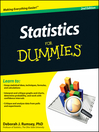 Statistics For Dummies (eBook)